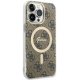 Guess iPhone 14 Pro Max vāciņš 4G MagSafe, brūns