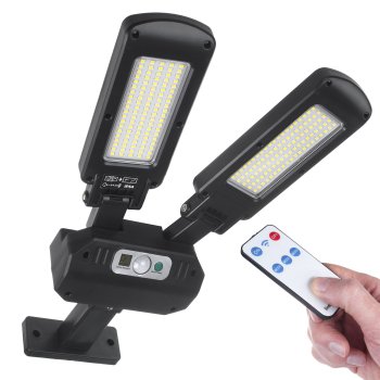 Maclean MCE447 Solar LED Street Lamp with Motion Sensor and Remote, 5W, IP54