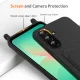 Samsung Galaxy A37 5G TPU Case with Card Holder and Crossbody Lanyard - Black