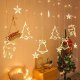 Fairy Christmas Lights Icicles Stars Decorations 138 LED, 3m, Warm White