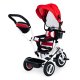 ECOTOYS 3-in-1 Toddler Tricycle with Push Handle and Canopy, Red