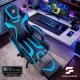 Gaming Chair with Footrest Specter Sofotel Ergonomic Swivel, black