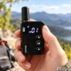 Mini walkie-talkie with 16 channels and USB-C charging, black, 1 unit