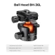 Ball Head K&F Concept BH-36L (up to 16 kg, 36 mm Ball)