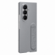 Samsung Galaxy Z Fold7 Silicone Case with Stand and Grip, Gray
