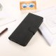Nokia C10 / C20 KHAZNEH Lint Texture Leather Magnetic Flip Cover Shell Case, Black