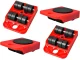 Furniture Moving and Lifting Set with 4 Rollers up to 150 kg