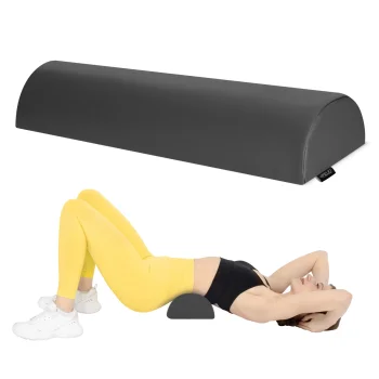 4FIZJO Massage and Rehabilitation Half Bolster 60x15x10 cm, Black