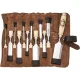 Kirschen Firmer Chisel Set in Leather Case, 12 Pcs.