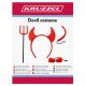 Kruzzel Devil Costume, 4-Piece Set, Red