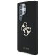 Guess Silicone Big 4G Logo Bottom Script Case for Samsung Galaxy S25 Ultra, Black