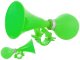 Bicycle horn with handlebar mount for bikes and scooters, green