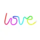 Forever Light FLRN01 LOVE RGB LED Neon Sign with Remote