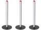 Black LED Desk Lamp with 3 Light Colors and Brightness Control, 25 cm