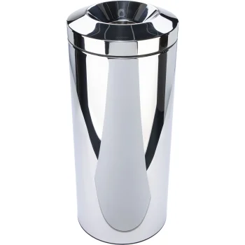 Brabantia Flame Guard Waste Bin, 30L, Brilliant Steel