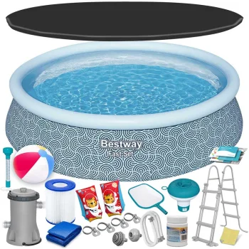 Bestway 57372 Inflatable Ring Garden Pool 457x107 cm (18-in-1)