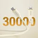 Dudao L7SCL USB-C to Lightning Cable 30W 1m, Beige