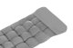 Garden Chaise Lounger Quilted Pillow Folding Chair Cushion, Gray