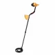 LCD Metal Detector MD3010 with Waterproof Coil, black, orange