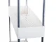 Bathroom / Kitchen Rolling Storage Cart, 4 Tiers, White