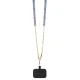 Guess iPhone 15 Case Crossbody 4G Metal Logo, Blue