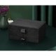 Jewelry Display Box Storage Organizer Case (11,5x24,5x17,5cm), Black