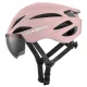 Rockbros Bike Helmet with Visor and Detachable UV Goggles, Brown