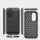 Huawei P50 Carbon Flexible Cover TPU Case, Black