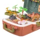 Dinosaur Playset in Backpack with Figures and Volcano, 3+