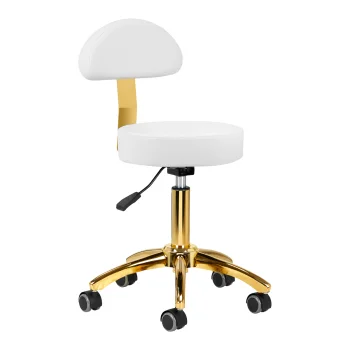 Activeshop AM-304G Cosmetic Stool White/Gold