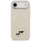 Karl Lagerfeld Karl & Choupette Pins MagSafe Case for iPhone Air Beige