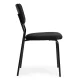 Velvet Dining Chairs Set of 4 ModernHome for Kitchen and Living Room, Black