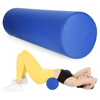 4FIZJO Rehabilitation Massage Bolster Roller 100 x 30 cm, Blue