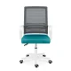 Sofotel Corta Ergonomic Mesh Office Chair, Grey and Turquoise
