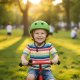 Kids\' Bike Helmet Trike Fix with LED, M (55-58 cm), Dark Green