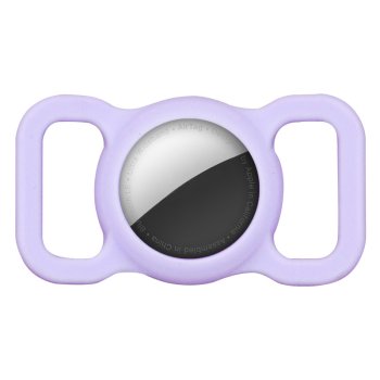 Telcon AirTag Case for Collar and Harness, Purple