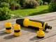 Garden Spray Gun with Adjustable Stream and Connectors, Yellow/Black