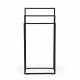 ModernHome Freestanding Metal Towel Stand, 3 Tiers, Black