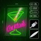 Forever Light COCKTAILS Neon LED Sign on Plexiglass