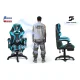Gaming Chair with Footrest Specter Sofotel Ergonomic Swivel, black