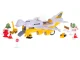 Toy Transporter Airplane with 6 Construction Vehicles