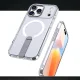 Hybrid Armor X Case for iPhone 17 Pro with Stand and MagSafe, Transparent