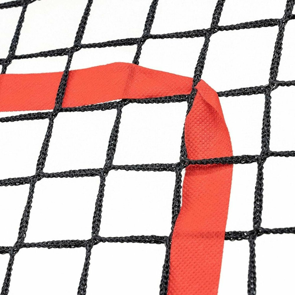 Soccer Rebounder Training Net 120x120 cm for Passing Practice, black/red (2)