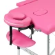 Balance Folding Massage Table, Aluminum, 2 Sections, Pink