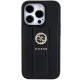 Guess iPhone 15 Pro Max Case Grip Stand 4G Saffiano Strass, Black