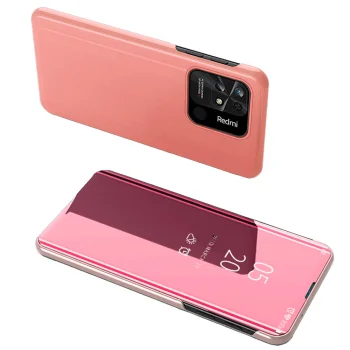 Clear View Case Flip Cover for Xiaomi Redmi 10C, Pink