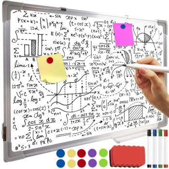 Maaleo Magnetic Whiteboard 60x40 cm with Accessories, White