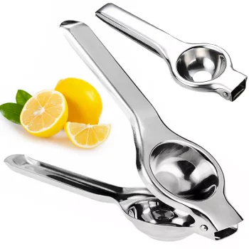 Metal Manual Lemon and Citrus Juicer, 20.5 cm, Silver