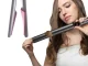 2-in-1 Hair Straightener and Curler with LCD Display and Ceramic Plates