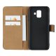 Samsung Galaxy A6 2018 (A600F) Split Leather Wallet Book Case Cover, Black
